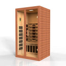 Golden Designs Sauna: Santiago 2 Person Full Spectrum Infrared Sauna - Canadian Hemlock