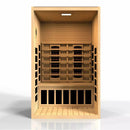 Golden Designs Sauna: Santiago 2 Person Full Spectrum Infrared Sauna - Canadian Hemlock