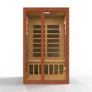 Golden Designs Sauna: Santiago 2 Person Ultra Low EMF FAR Infrared Sauna