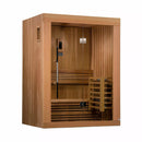 Golden Designs Sauna: "Sundsvall Edition" 2 Person Traditional Steam Sauna - Canadian Red Cedar