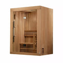 Golden Designs Sauna: "Sundsvall Edition" 2 Person Traditional Steam Sauna - Canadian Red Cedar