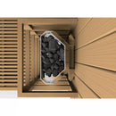 Golden Designs Sauna: "Sundsvall Edition" 2 Person Traditional Steam Sauna - Canadian Red Cedar