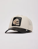Goorin Bros Faux Leather Skull Trucker Hat