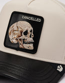 Goorin Bros Faux Leather Skull Trucker Hat
