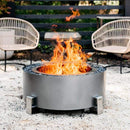 Luxeve 24" Smokeless Fire Pit with Lid — Prior Year Model, Brand New in Box
