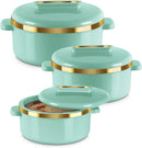 MILTON Curve Inner Stainless Steel Casserole Set of 3 (1000ml, 1500ml, 2000ml)