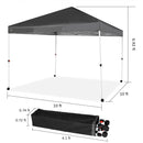 10'x10' Srtaight Leg, Pop & Easy Up Canopy with 4 Wheels