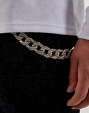 Guapi Velour Stacked Monogram Jeans