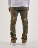 Guapi Vintage Stars Stacked Denim Jeans