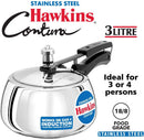 Hawkins SSC30 Stainless Steel Contura Pressure Cooker 3 Liter