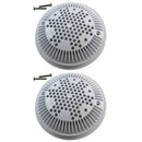 Hayward 8" Dual Suction Frame & Cover, Round,White 2-Pack | WG1030AVPAK2