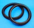 Hayward Poolvergnuegen Aquanaut Black No Hump Back Tire Replacement - 2-Pack 896584000-563