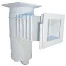 Hayward Vinyl/Fiberglass Auto-Skim Series Skimmer w/Outside Mount, 1-1/2" FPT, Square Cover, White | SP10841OM