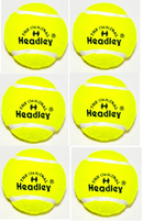 Headley Cricket Tennis Balls Yellow (Pack of 6)