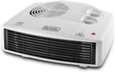 Black+Decker HX230-B5 2400W Horizontal Fan Heater, White, 220V (Not for USA)