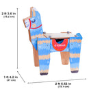 Llama Pinata Building Bricks Wooden Table With 50 Blocks