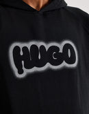 Hugo Nuneony Acid Wash Graffiti Fleece Hoodie