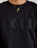 Boss Textured Logo Tee
