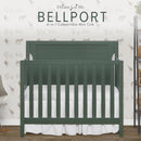 Bellport 4 in 1 Convertible Mini Crib - Safari Green