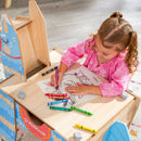 Llama Pinata Building Bricks Wooden Table With 50 Blocks