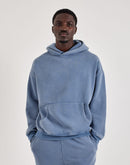 DH Essentials Acid Wash Fleece Pullover Hoodie
