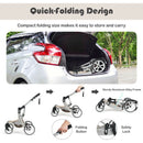 Folding Aluminum Infant Reversible Stroller With Diaper Bag-Beige