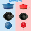 2 Pieces Ceramic Cookware Set With Lid and Insulated Handle