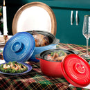 2 Pieces Ceramic Cookware Set With Lid and Insulated Handle