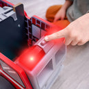 Adventure Bound: Wooden 2-in-1 Transforming Fire Truck Play Set With 17 Pieces and Lights and Sounds