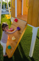 Forest - Modern Backyard Outdoor Swing Set 2 Swings and Trapeze Bar