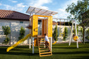 Forest - Modern Backyard Outdoor Swing Set 2 Swings and Trapeze Bar