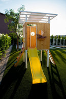 Forest - Modern Backyard Outdoor Swing Set 2 Swings and Trapeze Bar