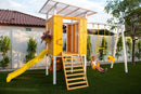 Forest - Modern Backyard Outdoor Swing Set 2 Swings and Trapeze Bar