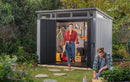Keter Artisan 9×7 Foot Large Outdoor Shed with Floor with Modern Design for Patio Furniture