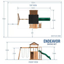 Backyard Discovery Endeavor Cedar Swing Set