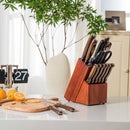 15 Pieces Stainless Steel Knife Block Set With Ergonomic Handle