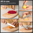 16-Piece Stainless Steel Kitchen Knife Set With Sharpener