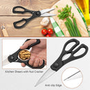 16-Piece Stainless Steel Kitchen Knife Set With Sharpener