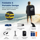 Inflatable Paddle Board With Removable Fin and Backpack-A
