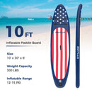 Inflatable Paddle Board With Removable Fin and Backpack-A