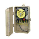 Intermatic 24-Hour 208-277V Mechanical Time Switch, DPST, Pool Heater Protection | T104P201