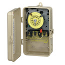 Intermatic 24-Hour 208-277V Mechanical Time Switch, DPST, Type 3R Enclosure | T104P3
