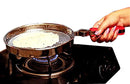 TABAKH Phulka Grill Roaster for Gas Stove, Grill Mesh Tawa Jali for Kitchen Cooking, Roti Basket Pulka Pan Roaster Grill with Handle, Papad Jali, Mesh Brinjal Roaster (Stainless Steel, No-8)