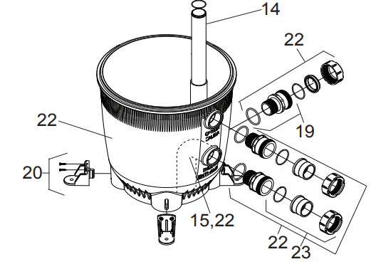 Jandy CL Tank Bottom Assembly R0466500 – Freshized