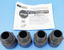 Jandy (Polaris) Booster Pump Black Quick Connect Fittings 4-Pack R0621000