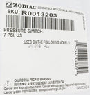 Jandy Water Pressure Switch for JXi Heaters 7 PSI R0013203