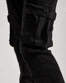 Jordan Craig Stacked Flare Cargo Denim Jeans