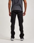 Jordan Craig Stacked Flare Cargo Denim Jeans