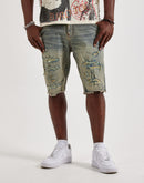 Jordan Craig Distressed Basic Denim Shorts