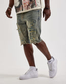 Jordan Craig Distressed Basic Denim Shorts
